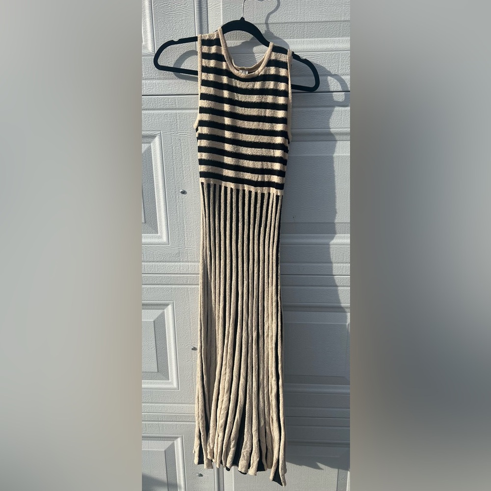 NWT ZARA Striped Midi Dress Size Small - Picture 3 of 7